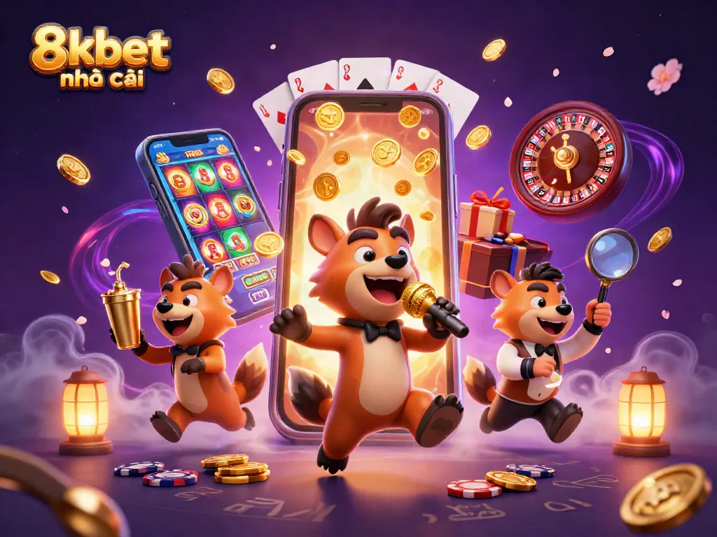 Experience the thrilling ambiance of 8xbet nhà cái with lively hyenas running a comedic casino.